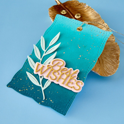 Spellbinders Etched Dies-Layered Best Wishes - 5A003QYK-1HMGY