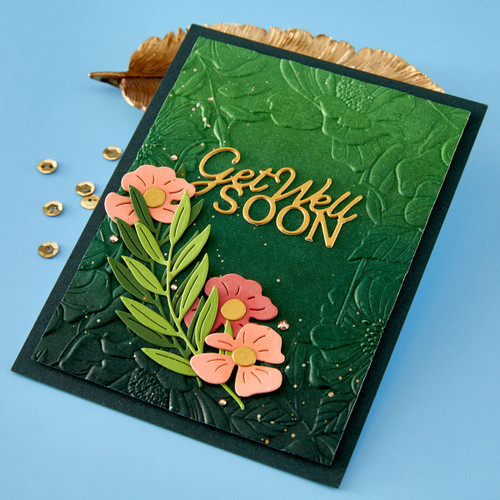 Spellbinders Etched Dies-Layered Get Well Soon - 5A003QZ5-1HMH1