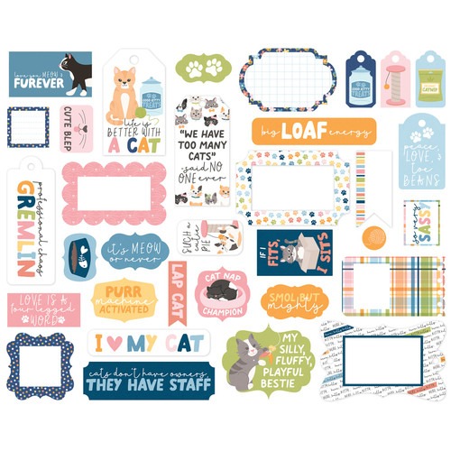 Echo Park Frames & Tags Ephemera-Cat Lover - 5A003QSZ-1HM7Q