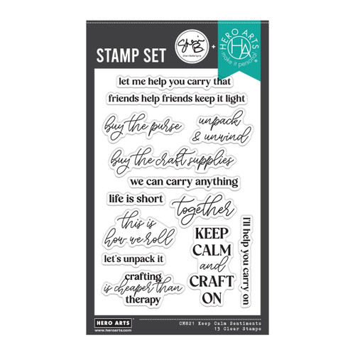 Hero Arts Clear Stamp Set-Keep Calm Sentiments - 5A003QY9-1HMHD - 085700950220