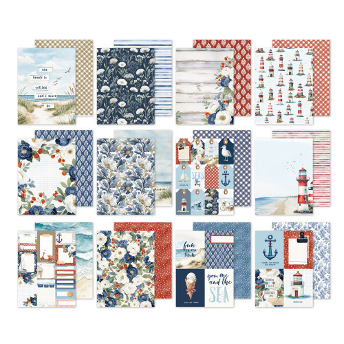 Simple Stories Paper Pad 6"X8"-Vintage Sand & Sea - 5A003Q5D-1HKLV