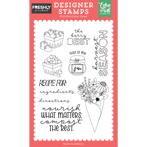 Echo Park Stamp Set-The Berry Best - 5A003QVM-1HMBM - 810208648542