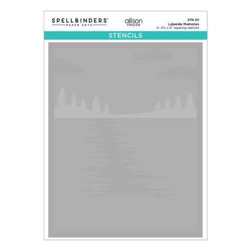 Spellbinders Layered Stencil-Lakeside Memories - 5A003QYT-1HMHN - 810205711140