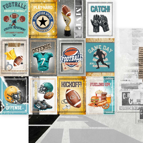 Memory Place Collection Pack 6"X6"-Touchdown Football - 5A003QXK-1HMFN