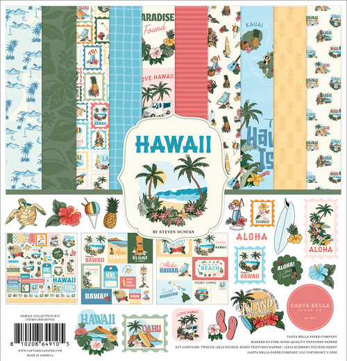 Carta Bella Collection Kit 12"X12"-Hawaii - 5A003QVY-1HMC2 - 810208649105