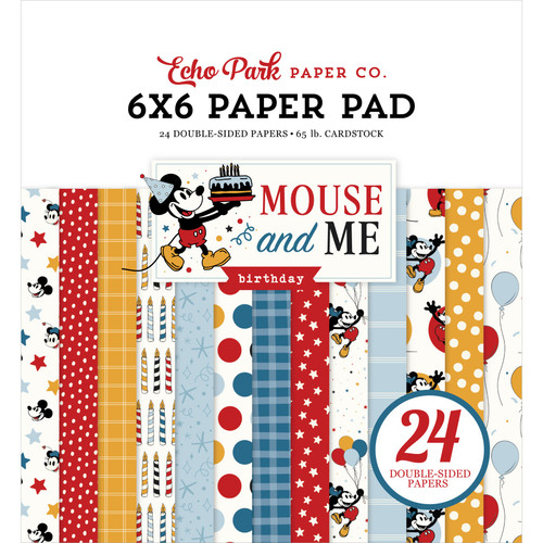 Echo Park Double-Sided Paper Pad 6"X6"-Mouse and Me Birthday - 5A003QV1-1HM91 - 810208648870