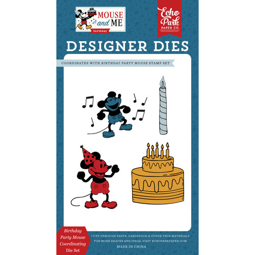 Echo Park Die Set -Birthday Party Mouse - 5A003QTW-1HM90 - 810208648979