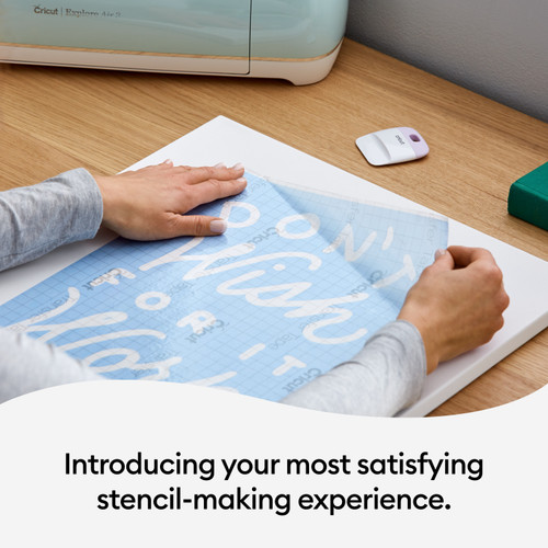 Cricut Smart Stencil Matless Flexible Stencil Film-Blue - 5A003M2R-1HHD4