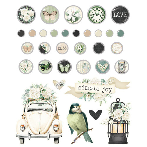 Simple Stories Adhesive Brads-Vintage Timeless Harmony - 5A003Q8Z-1HKZW