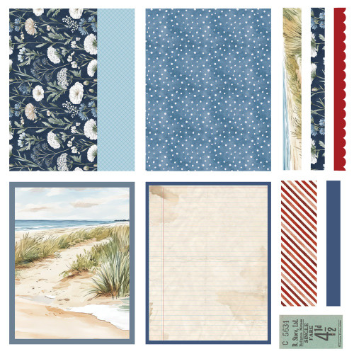Simple Stories Simple Cards Card Kit-Vintage Sand & Sea - 5A003Q59-1HKL5