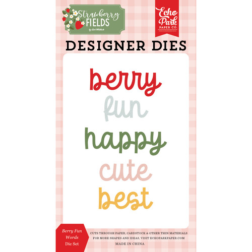 Echo Park Die Set -Berry Fun Words - 5A003QS8-1HM5H - 810208648658