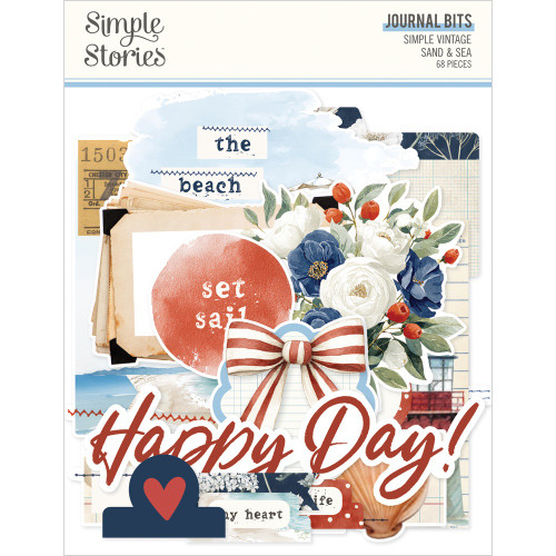 Simple Stories Journal Bits & Pieces Die Cuts-Vintage Sand & Sea - 5A003Q54-1HKM3 - 810191524984