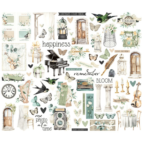 Simple Stories Bits & Pieces Die Cuts-Vintage Timeless Harmony - 5A003Q97-1HKZV