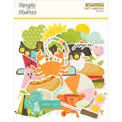 Simple Stories Bits & Pieces Die Cuts-Sweet Summertime - 5A003Q4C-1HKK8 - 810191524649