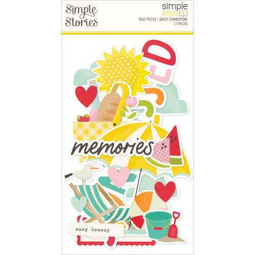 Simple Stories Simple Page Pieces Die Cuts-Sweet Summertime - 5A003Q4Q-1HKKK - 810191524700