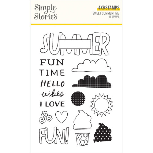 Simple Stories Photopolymner Stamps-Sweet Summertime - 5A003Q4B-1HKKS - 810191524625