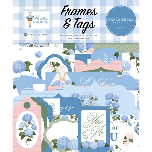 Carta Bella Frames & Tags Ephemera-Flower Shoppe - 5A003QSG-1HM6D - 810208647583