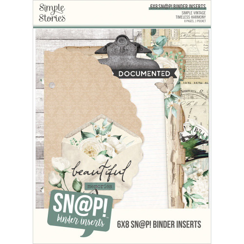 Simple Stories SN@P! 6x8 Binder Inserts-Vintage Timeless Harmony - 5A003Q9F-1HKZ0 - 810191525400