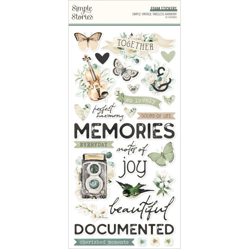 Simple Stories Foam Stickers-Vintage Timeless Harmony - 5A003Q98-1HKZ2 - 810191525363