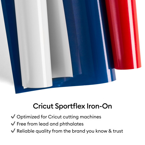 Cricut Sportflex Iron-On-White - 5A003M2Z-1HHB6 Cricut Sportflex Iron-On-White - 5A003M2Z-1HHB6