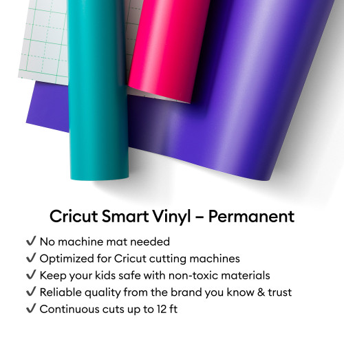 Cricut Smart Vinyl Matless Permanent Vinyl 3FT-Light Pink, Permanent - 5A003M2H-1HHCB Cricut Smart Vinyl Matless Permanent Vinyl 3FT-Light Pink, Permanent - 5A003M2H-1HHCB