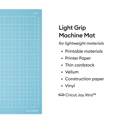 Cricut Joy Xtra Light Grip Machine Mat 8.5"X12"-Blue - 5A003M2Q-1HHD9