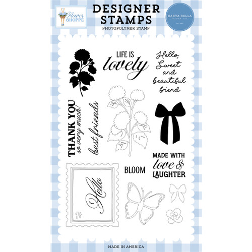 Carta Bella Stamp Set-Hydrangea - 5A003QSP-1HM6Q - 810208648580