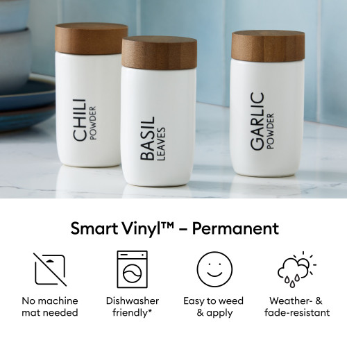 Cricut Smart Vinyl Matless Permanent Vinyl 21FT-Black, Permanent - 5A003N5C-1HJM0