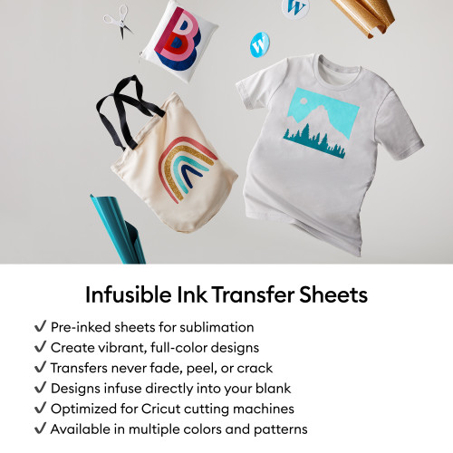 Cricut Infusible Ink Sheets 2/PC-Black - 5A003M4P-1HHC3
