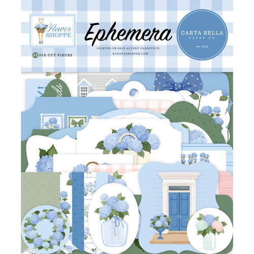 Carta Bella Ephemera-Flower Shoppe - 5A003QSQ-1HM6K - 810208647576
