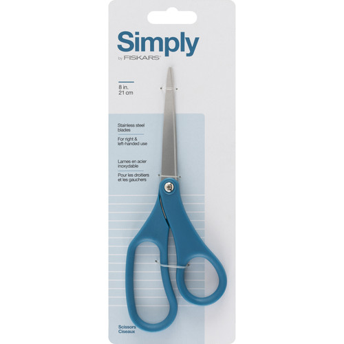 Fiskars Simply Scissors Blue 8" -Simply Scissors Blue - 5A003KQN-1HG58 - 020335076341