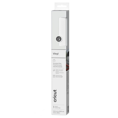 Cricut Vinyl 4FT-White, Permanent - 5A003N58-1HJMH - 093573259807