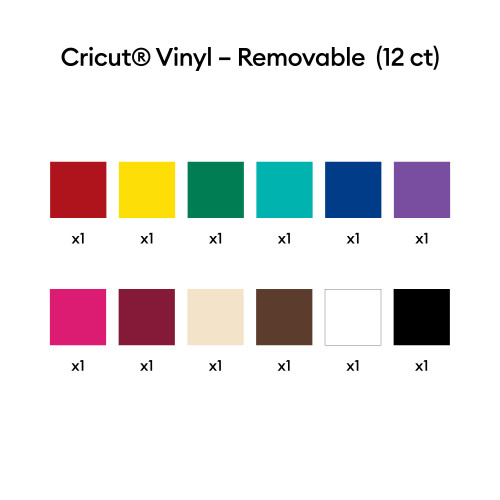 Cricut Vinyl Variety Sampler-Multi, Removable - 5A003N5W-1HJMC