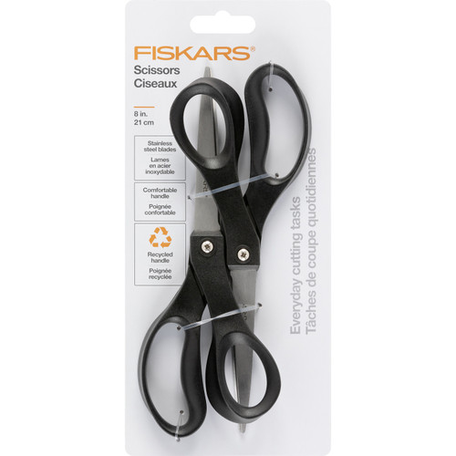 Fiskars Everyday Recycled Scissors 8"-Everyday Recycled Scissors - 5A003KP5-1HG5X - 020335076211