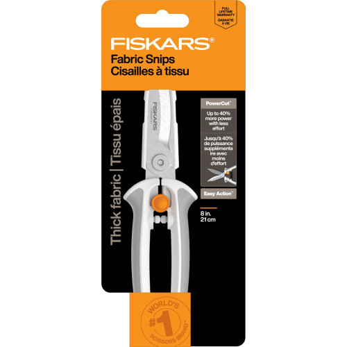 Fiskars Premier Powercut Snip Scissors 8"-Powercut Snip Scissors - 5A003KPL-1HG62 - 020335078215