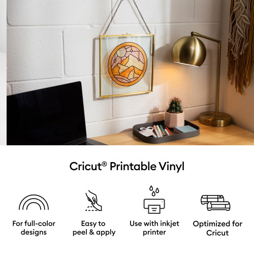 Cricut Printable Vinyl 12/PC-US Letter, Transparent - 5A003M3Q-1HHD2