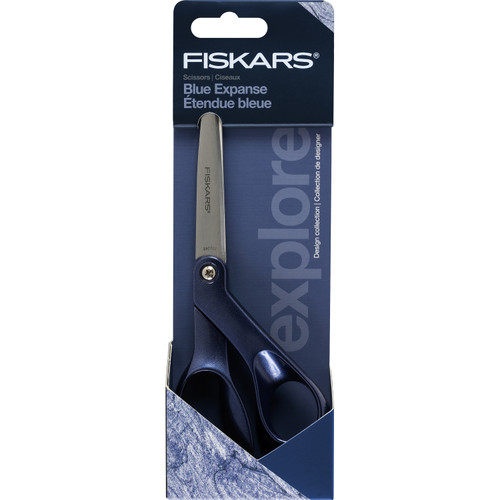 Fiskars Metallic Blue Explore Scissor 8"-Metallic Explore Scissor - 5A003KP1-1HG5T - 020335074842