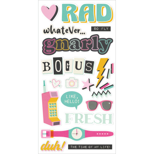 Simple Stories Foam Stickers-Totally 80's - 5A003Q45-1HKJQ