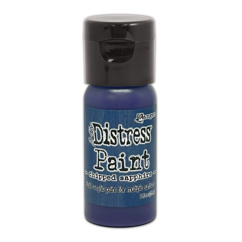 Tim Holtz Distress Paint Flip Top 1oz-Chipped Sapphire - TDF-52982 - 789541052982