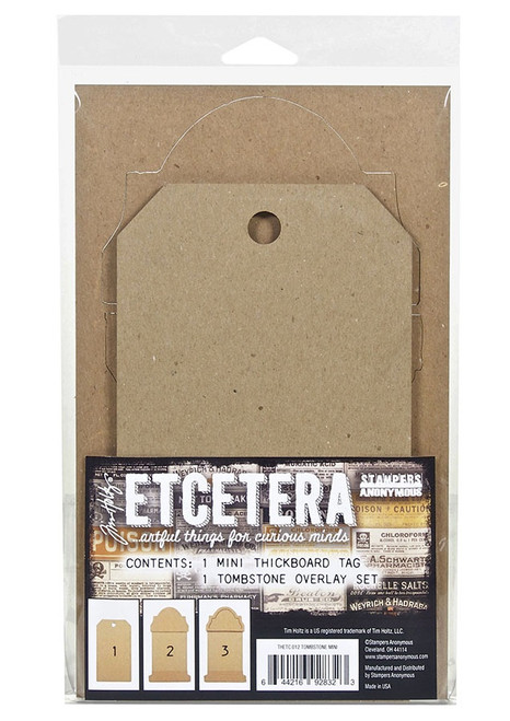 Tim Holtz Etcetera Tombstone Overlay-Mini - THETC012 - 644216928323