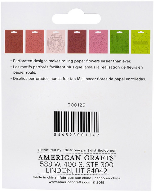Bazzill Quilling Paper Pad 36/Pkg-Rosey - BZQUILPP-00126