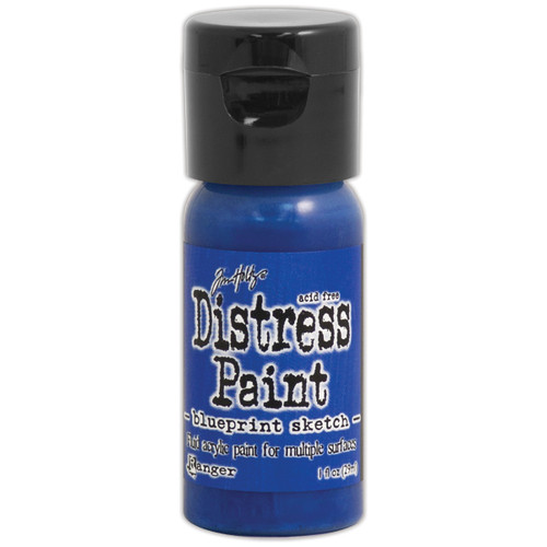 Tim Holtz Distress Paint Flip Top 1oz-Blueprint Sketch - TDF-50599 - 789541050599