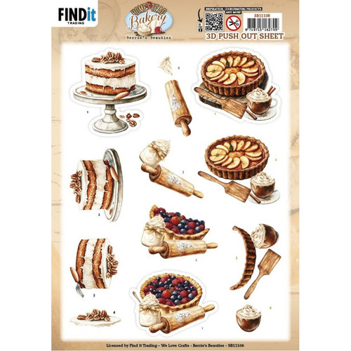 10 Pack - Find It Trading Homestead Bakery 3D Pushout Sheet-Pie Bliss - 5A003Q1C-1HKBZ - 8718715162709