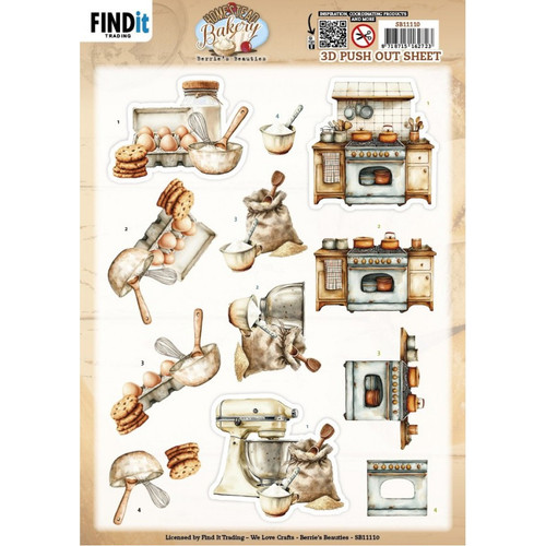 10 Pack - Find It Trading Homestead Bakery 3D Pushout Sheet-Kitchen Prep - 5A003Q1F-1HKBY - 8718715162723