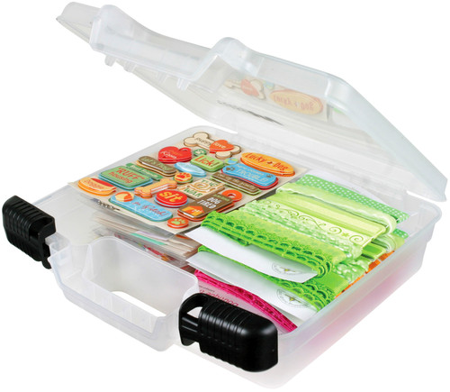 ArtBin Quick View Deep Base Carrying Case-10.25"X3.25"X9.625" Translucent - 6972AB