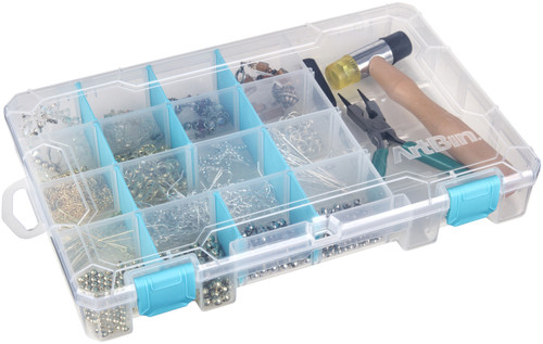 ArtBin Tarnish Inhibitor Solutions Box 4-16 Compartments-10.75"X7.375"X1.75" Translucent - 6944AG ArtBin Tarnish Inhibitor Solutions Box 4-16 Compartments-10.75"X7.375"X1.75" Translucent - 6944AG