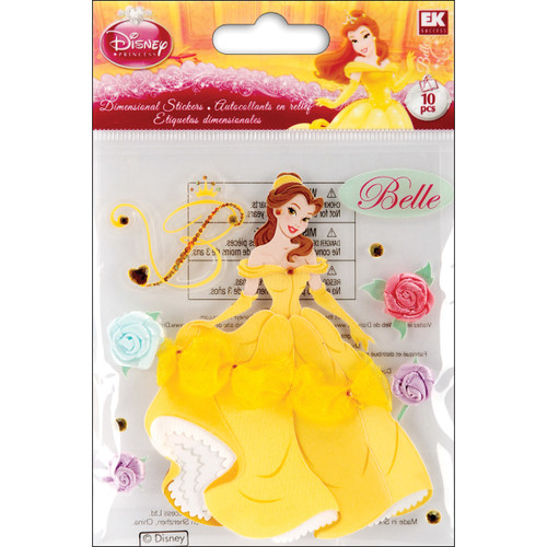 Disney Dimensional Stickers-Belle - E5120020 - 015586869019