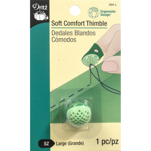 Dritz Soft Comfort Thimble-Large - 204-L - 072879289848