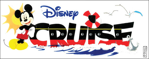 EK Disney Title Dimensional Stickers-Mickey - Cruise - E5160008