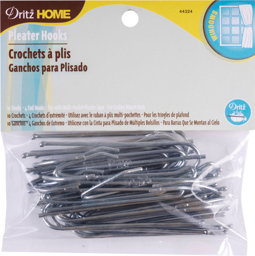 Dritz Home Ceiling Pleater Hooks 10/Pkg (4 Ends)- - 44324 - 072879443240